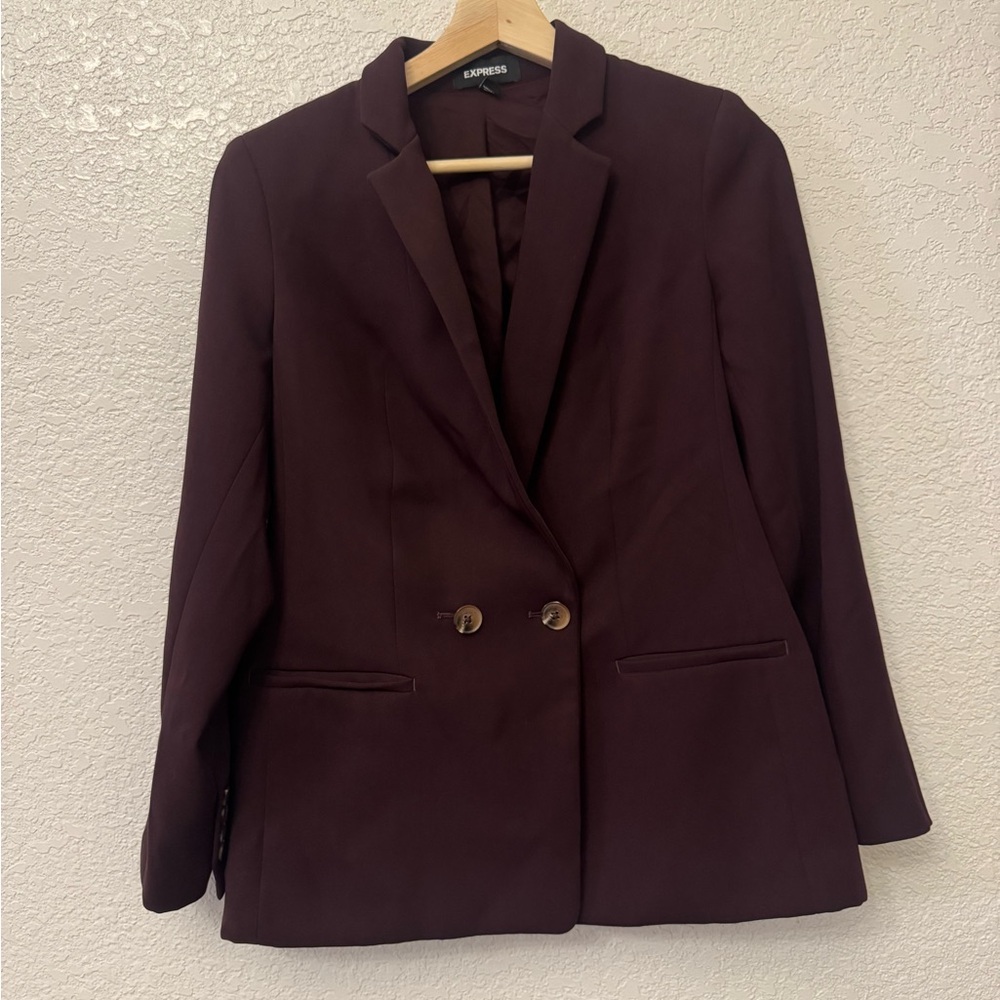 Express Women's Burgundy Blazer